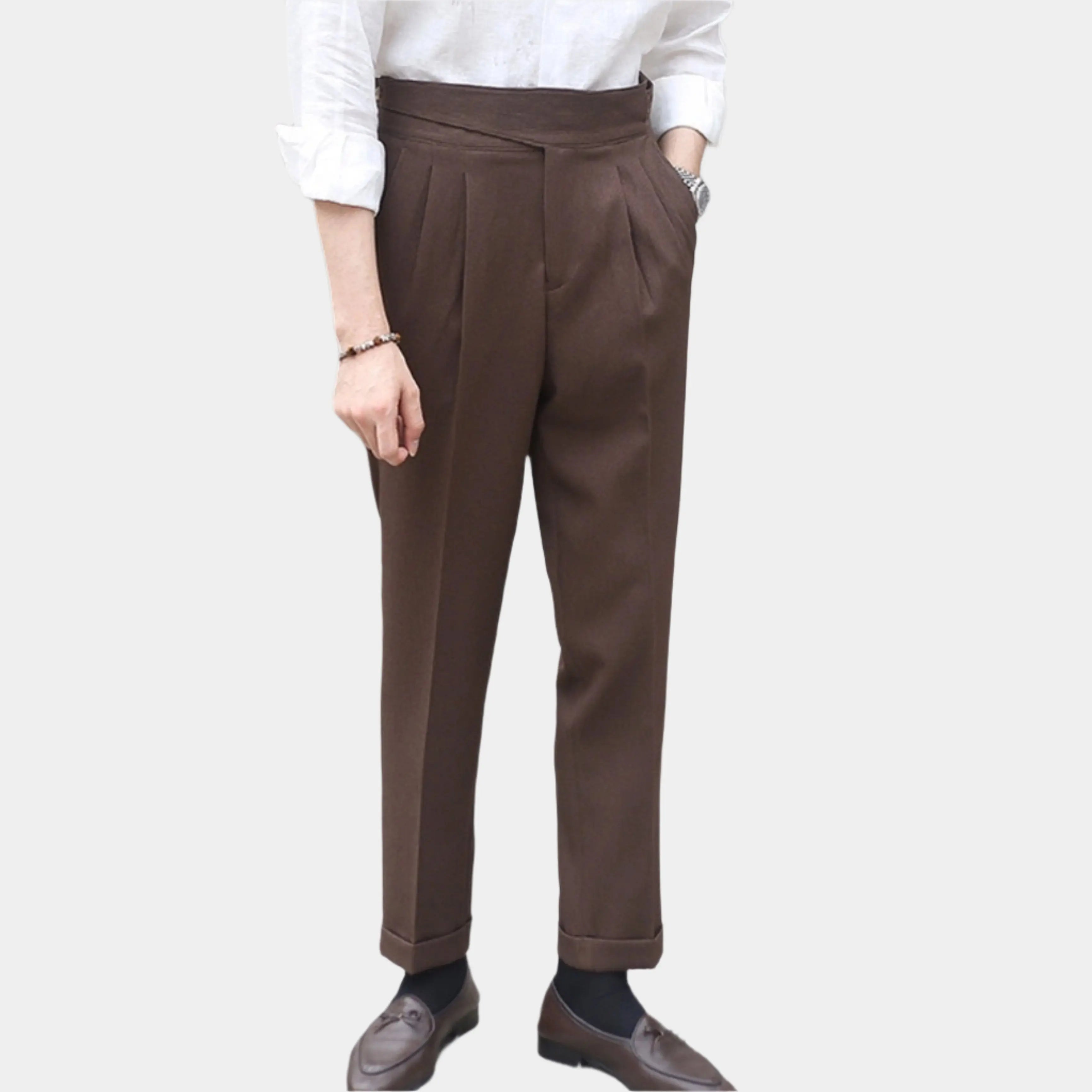 Corduroy Elegant Trousers - Cross & Crown Cross & Crown