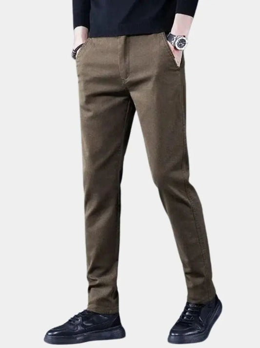Essential Stretchy Straight Trousers - Cross & Crown