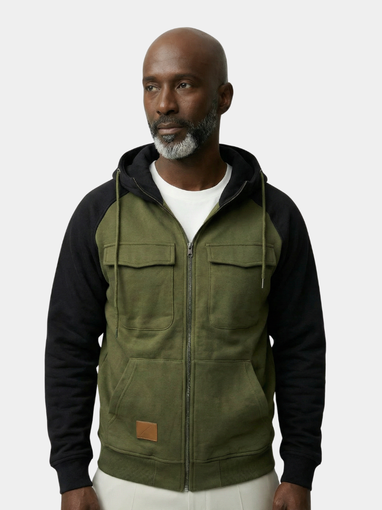 Cargo Trek Zip Hoodie - Cross & Crown