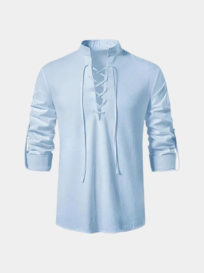 Lässige Bluse Langarm T-Shirt - <tc>Cross & Crown</tc>