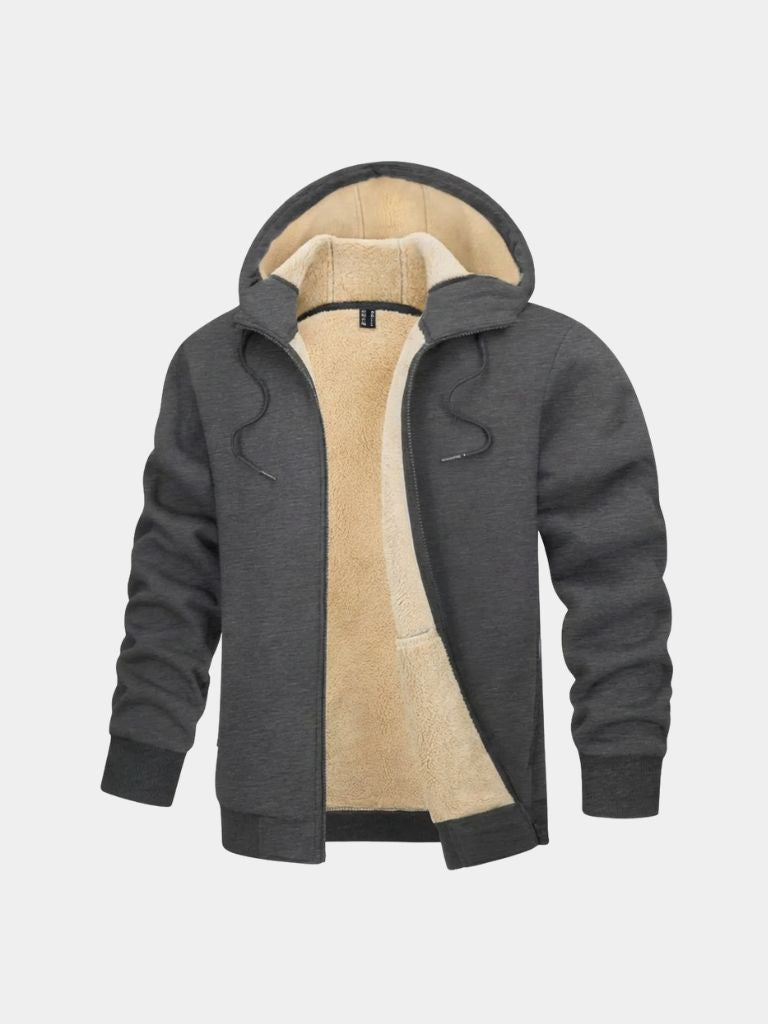 Winter Core Sherpa Hoodie Jacket - Cross & Crown