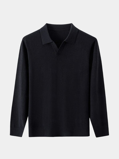 Royal Comfort Long Sleeve Polo - Cross & Crown