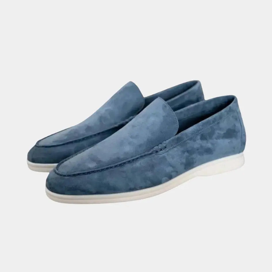 Essential Old Money Suede Loafers - Cross & Crown Cross Crown