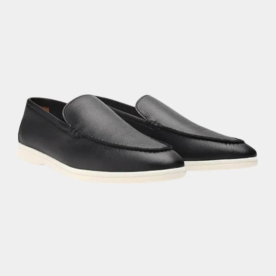 Cowhide Leather Loafers - Cross & Crown Cross Crown