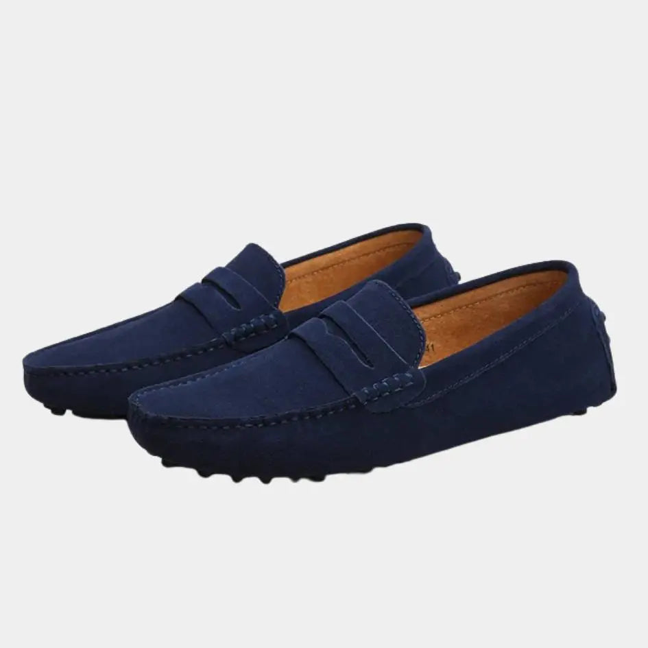 Suede Marina Loafers - Cross & Crown Cross Crown