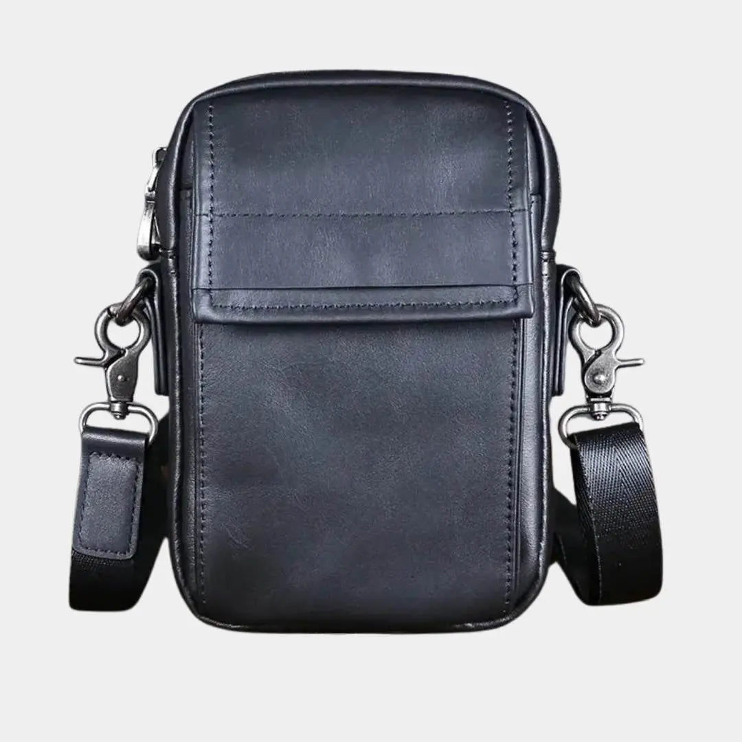 Essential Small Leather Shoulder Bag - Cross & Crown Cross & Crown