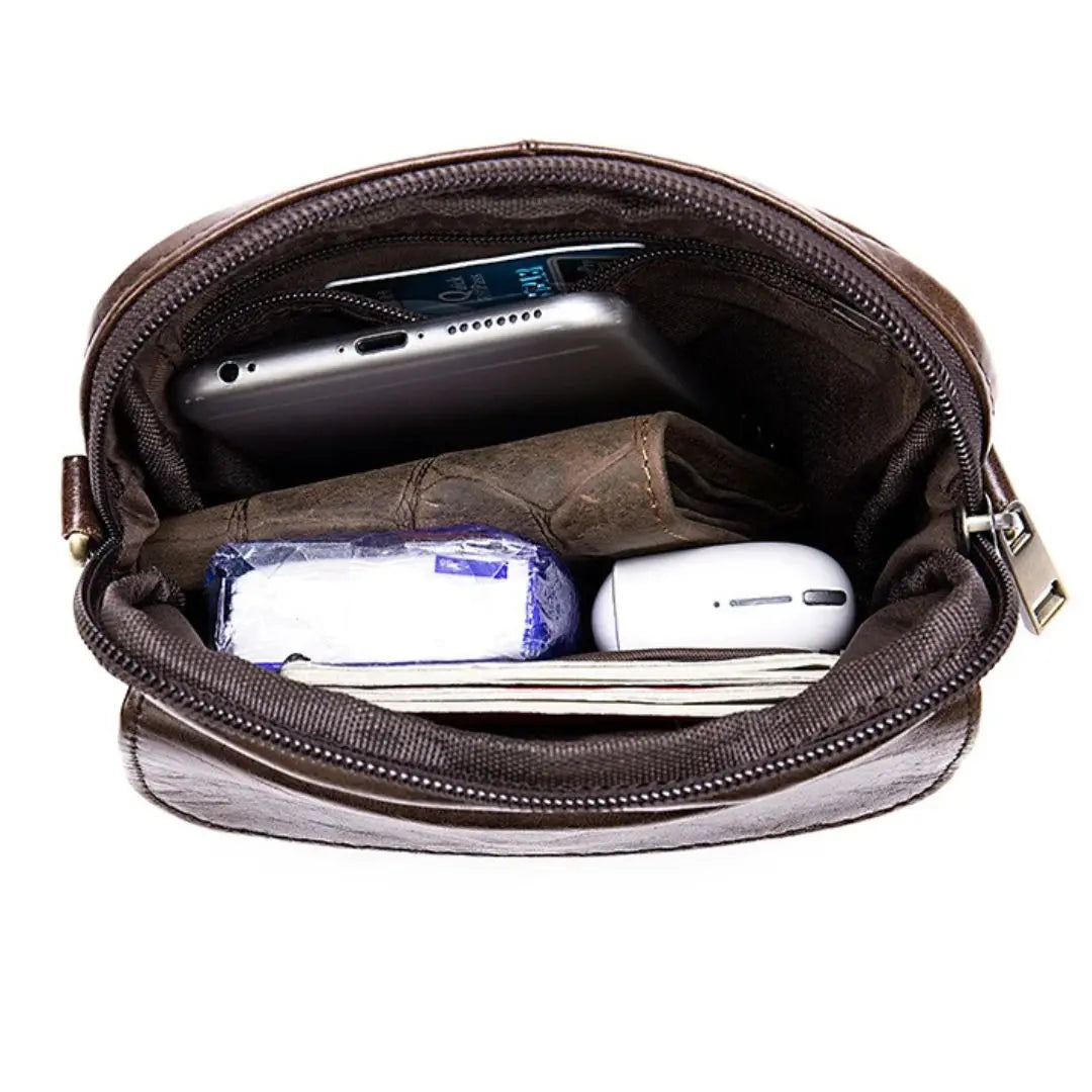 Essential Leather Shoulder Bag - Cross & Crown Cross & Crown