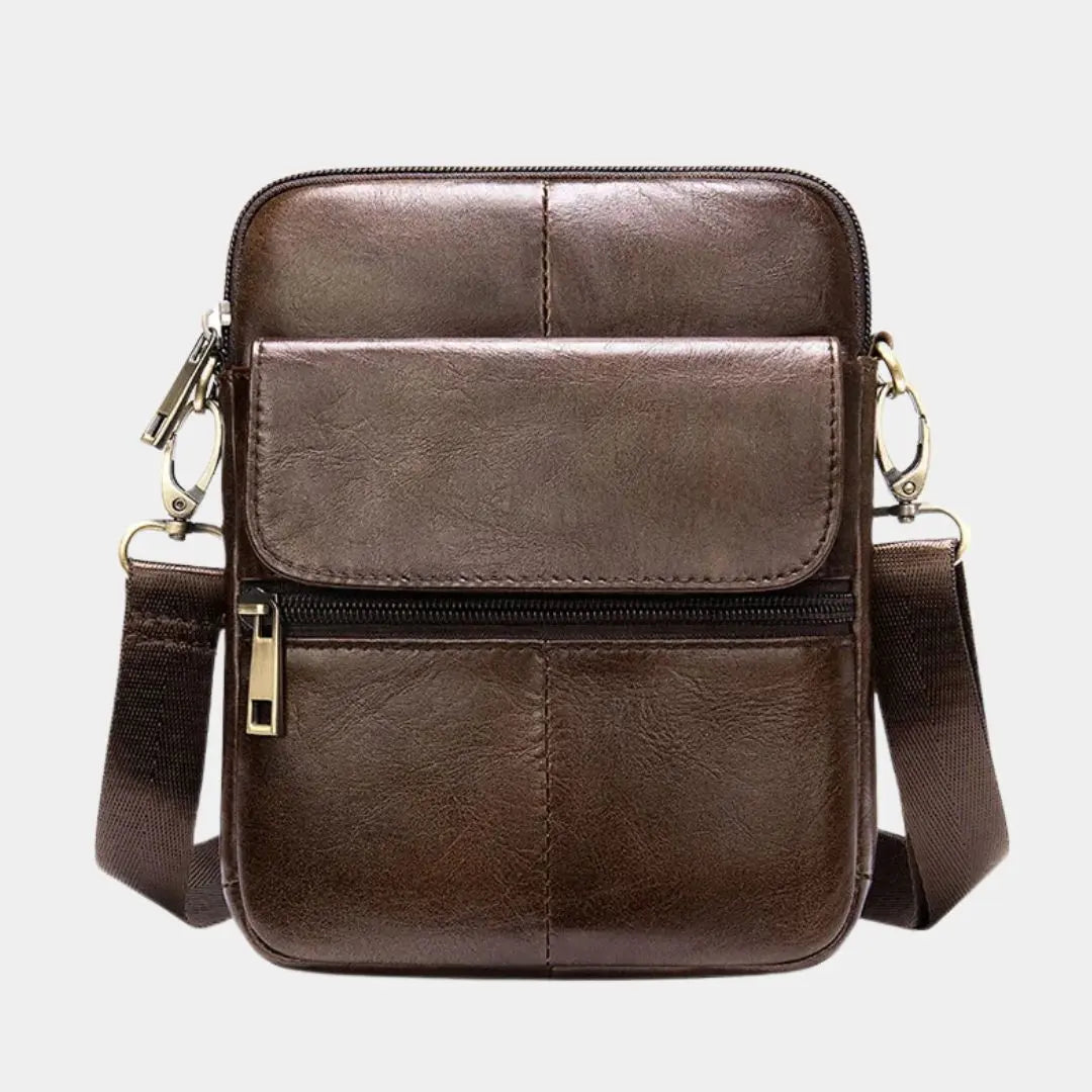 Essential Leather Shoulder Bag - Cross & Crown Cross & Crown