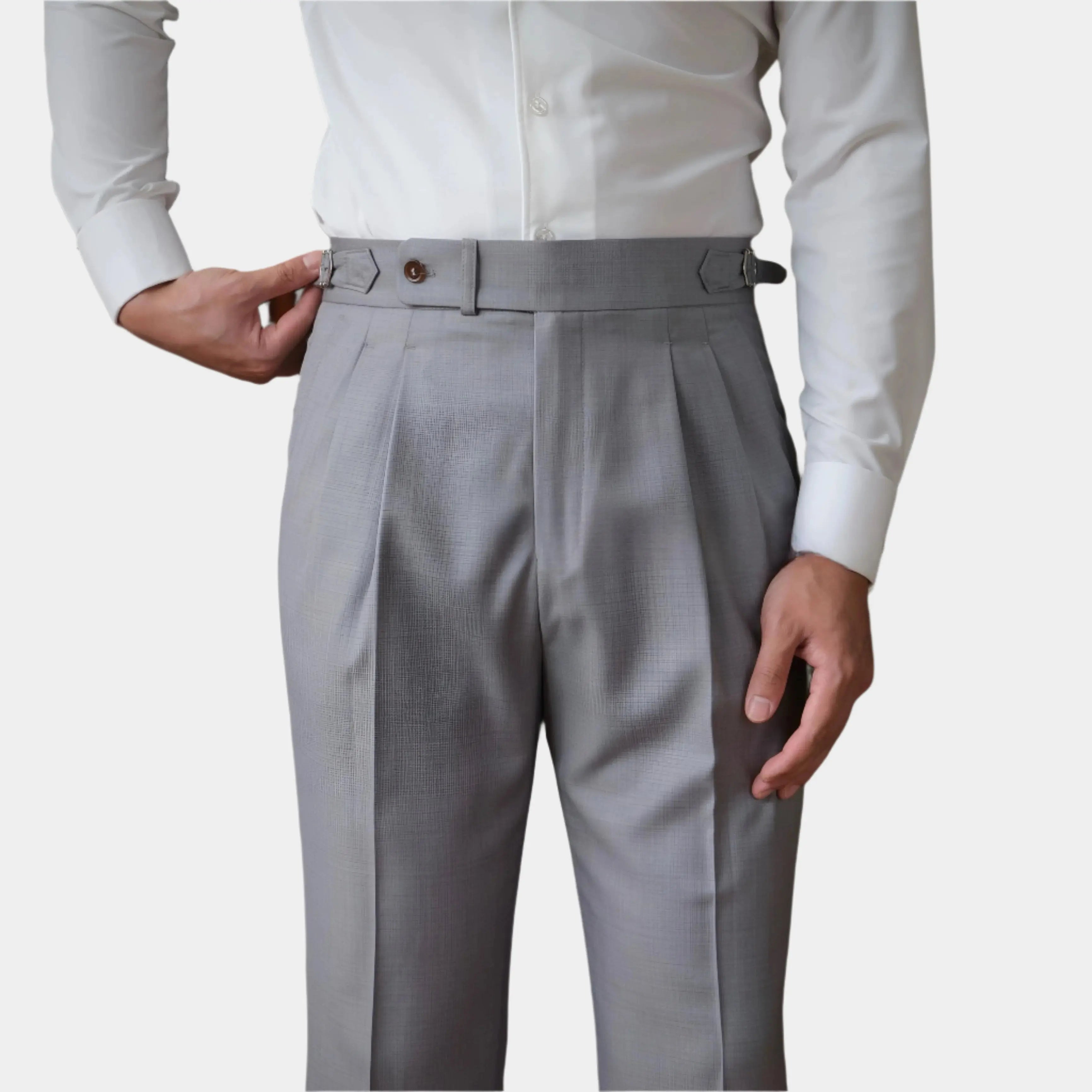 Classic Genova Sidetab Trousers - Cross & Crown Cross & Crown