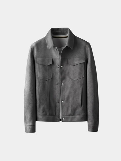Laurent Leather Aviator Jacket - Cross & Crown