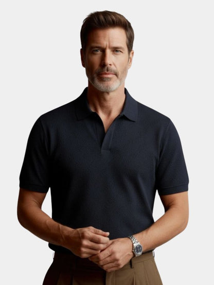 Old Money Cotton Polo Shirt - Cross & Crown