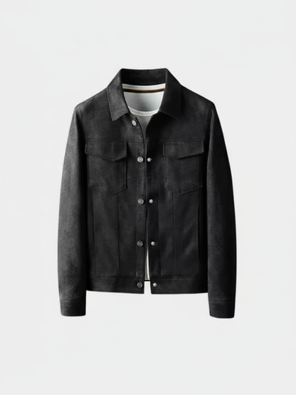 Laurent Leather Aviator Jacket - Cross & Crown