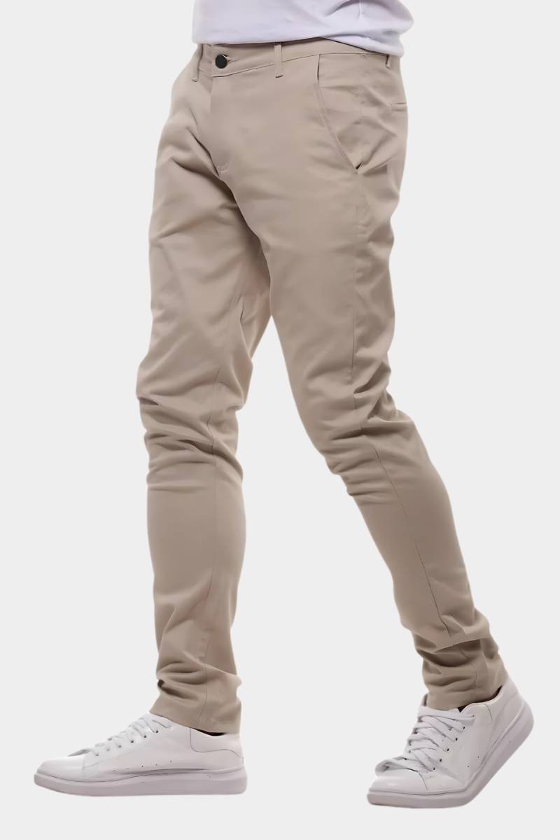 Casual Slim Fit Trousers - Cross & Crown CROSS & CROWN