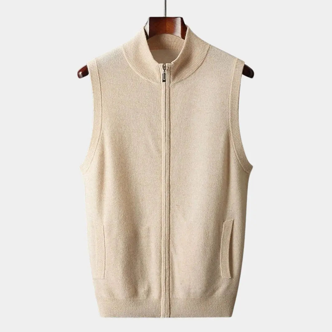 100% Merino Wool Cardigan Vest - Cross & Crown Cross & Crown