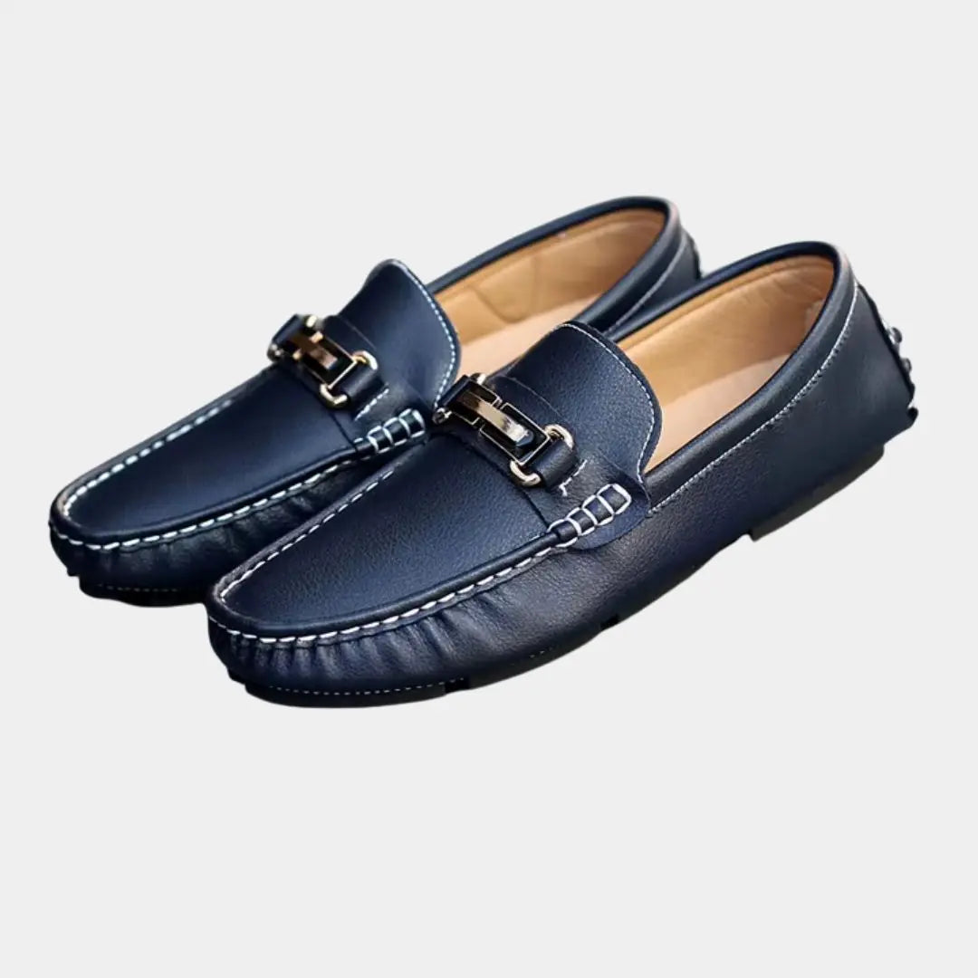 Italian Design Leather Loafers - Cross & Crown Cross & Crown