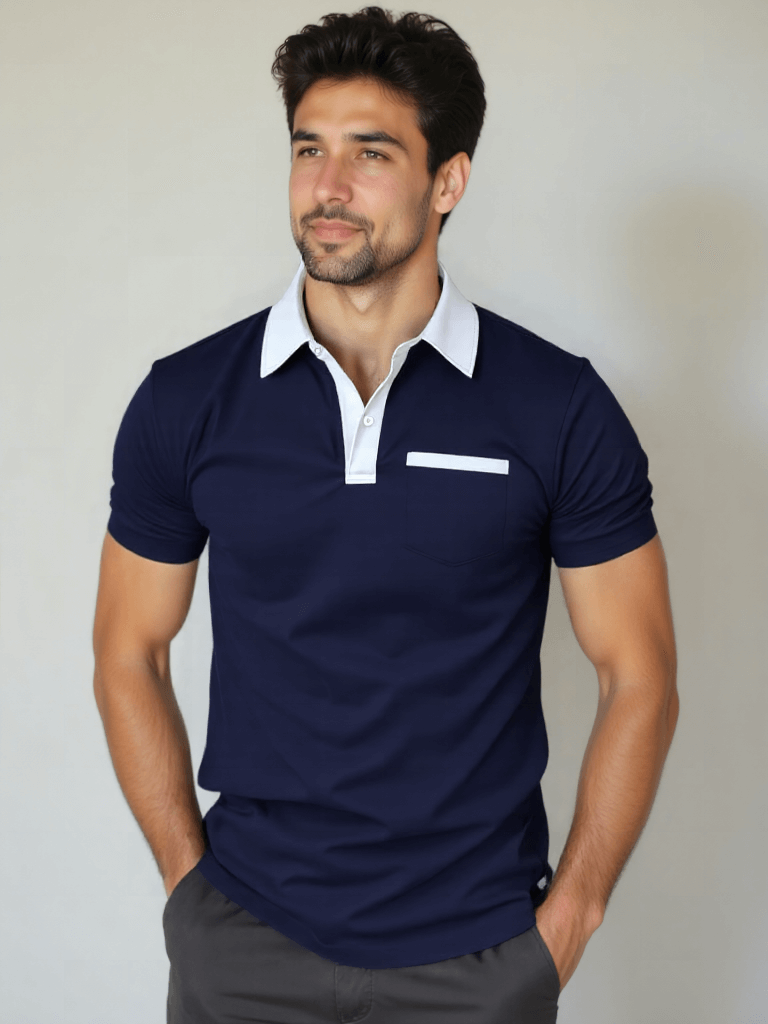 Elegant Golf Polo Shirt - Cross & Crown