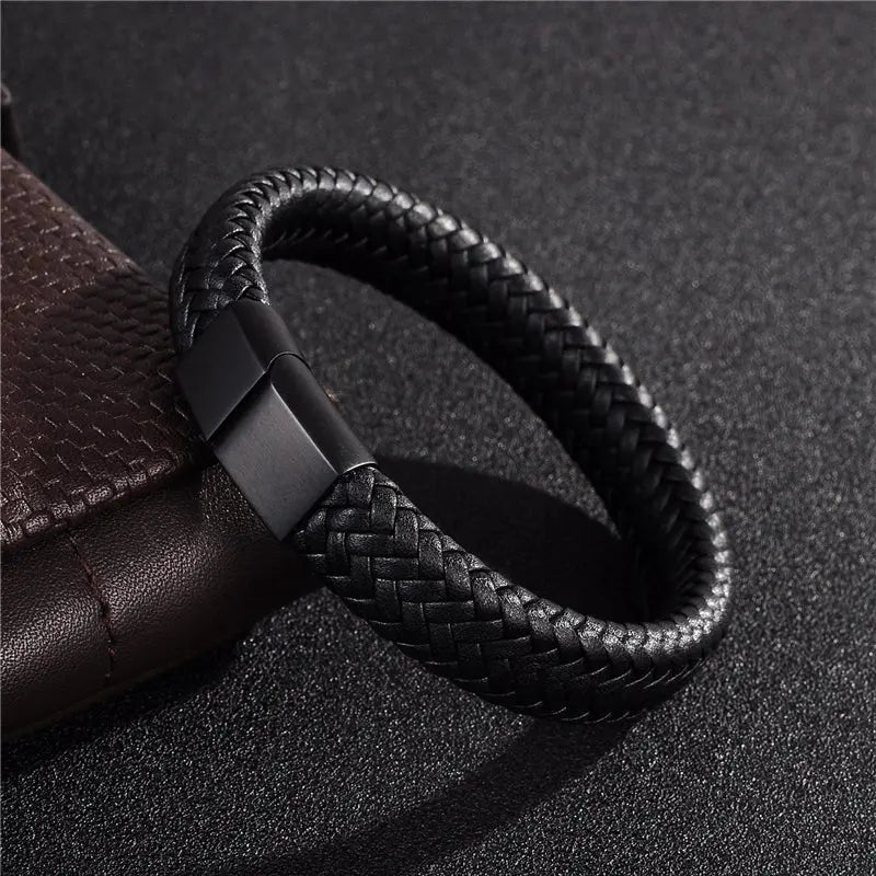 Minimalist Leather Bracelets - Cross & Crown Cross & Crown