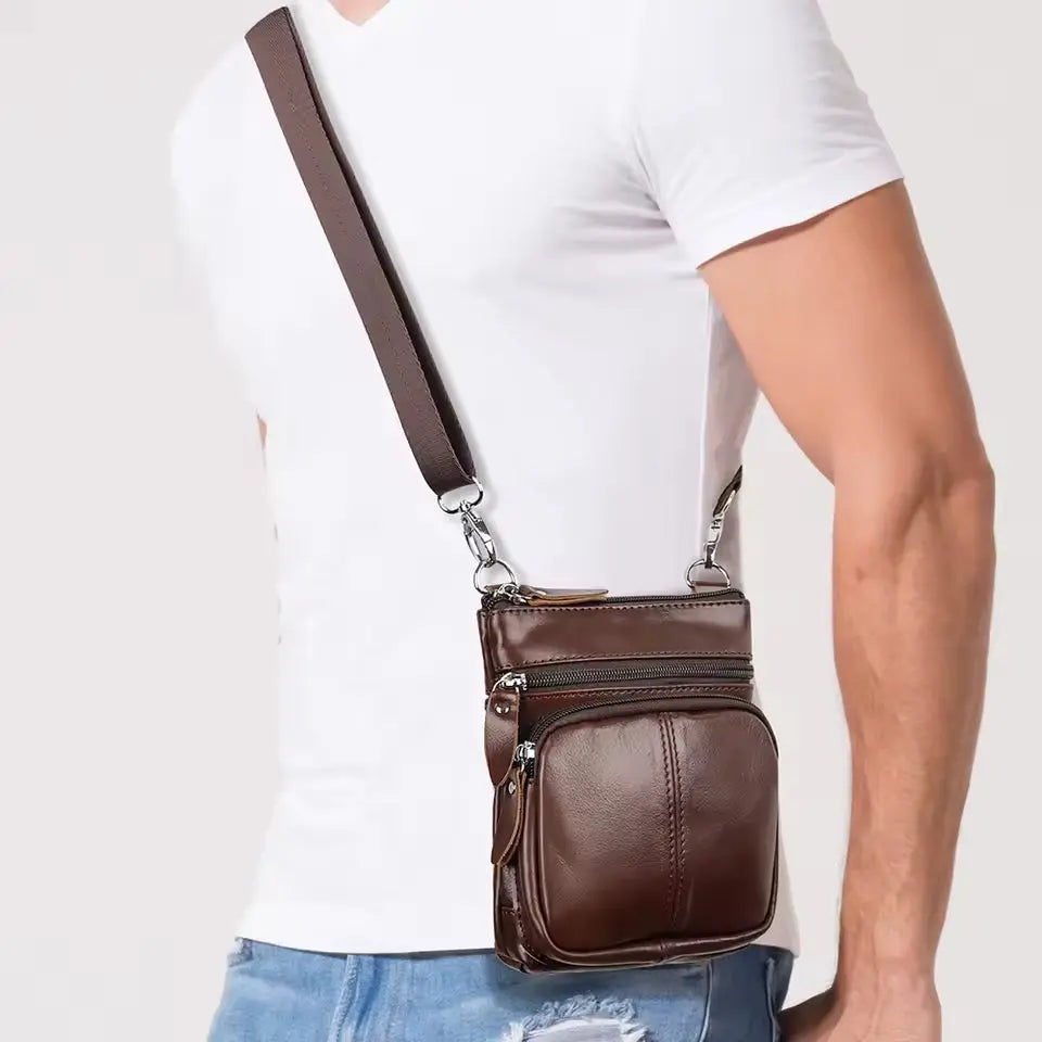 Crossbody Leather Shoulder Bag - Cross & Crown Cross & Crown