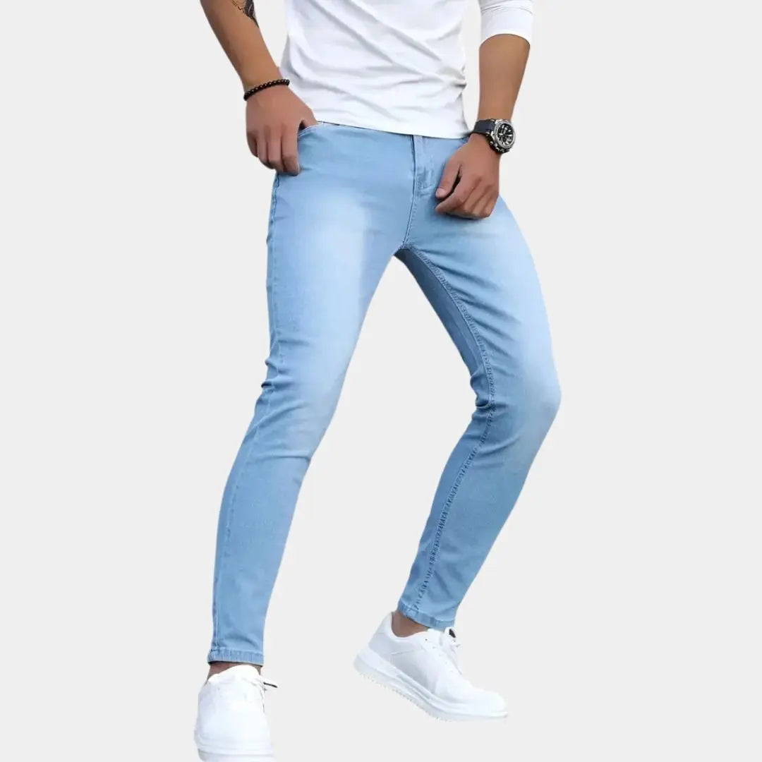 Stretchy Skinny Denim Jeans Trousers - Cross & Crown Cross & Crown