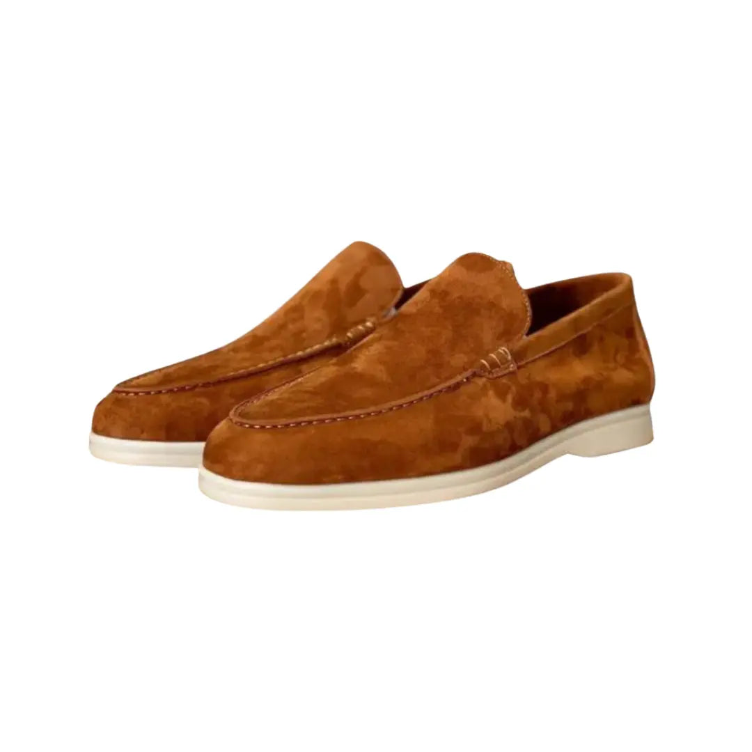 Essential Old Money Suede Loafers - Cross & Crown Cross Crown