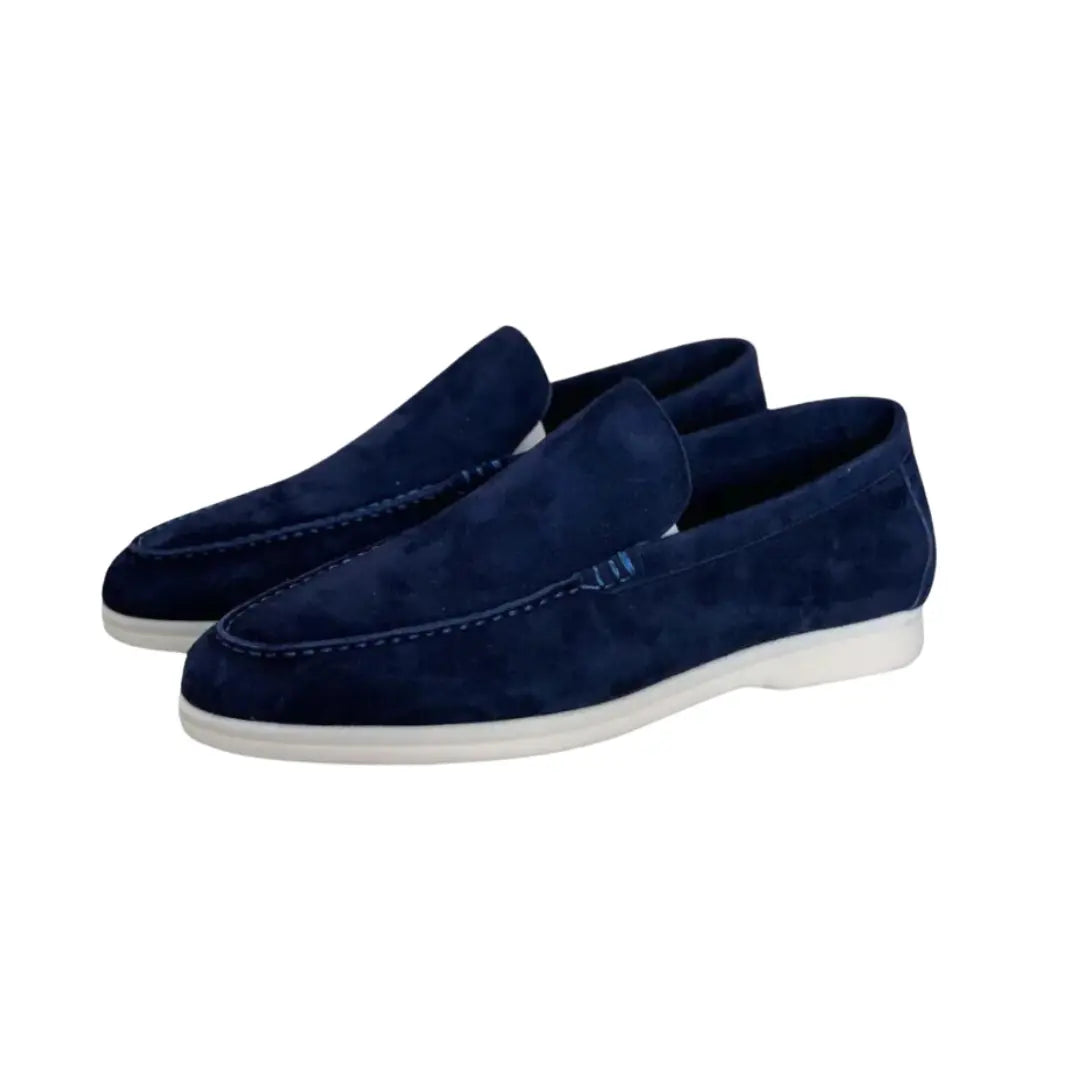 Essential Old Money Suede Loafers - Cross & Crown Cross Crown