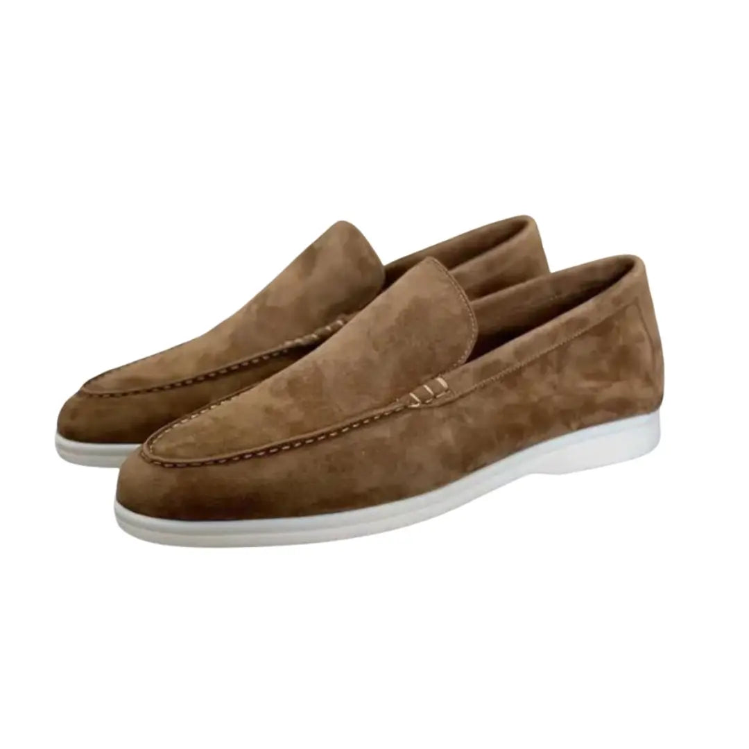 Essential Old Money Suede Loafers - Cross & Crown Cross Crown