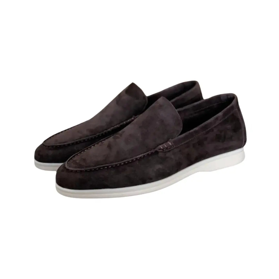 Essential Old Money Suede Loafers - Cross & Crown Cross Crown