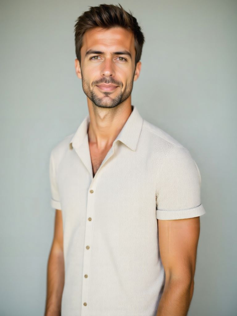 Camicia minimalista in velluto a coste - <tc>Cross & Crown</tc>
