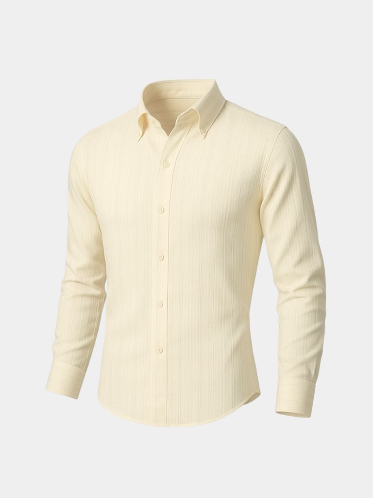 Striped Button Down Seersucker Shirt - Cross & Crown