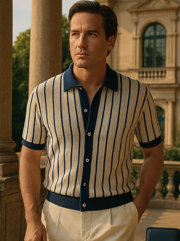 Atlantic Frame Knit Polo – Cross & Crown