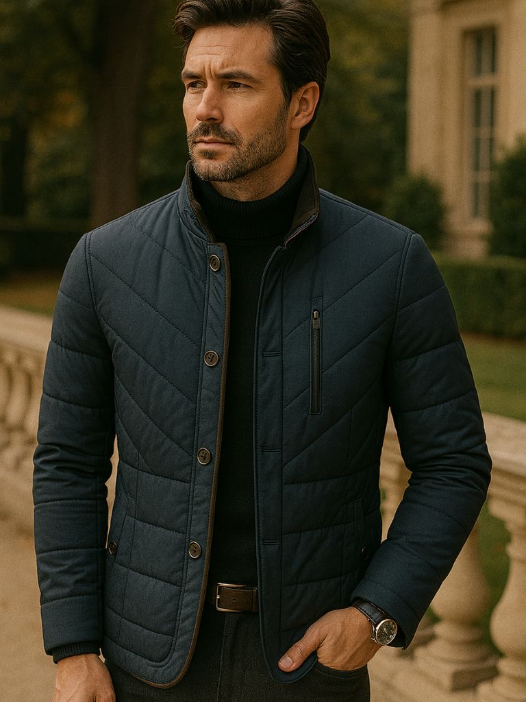 Quilted Winter Jacket - Cross & Crown