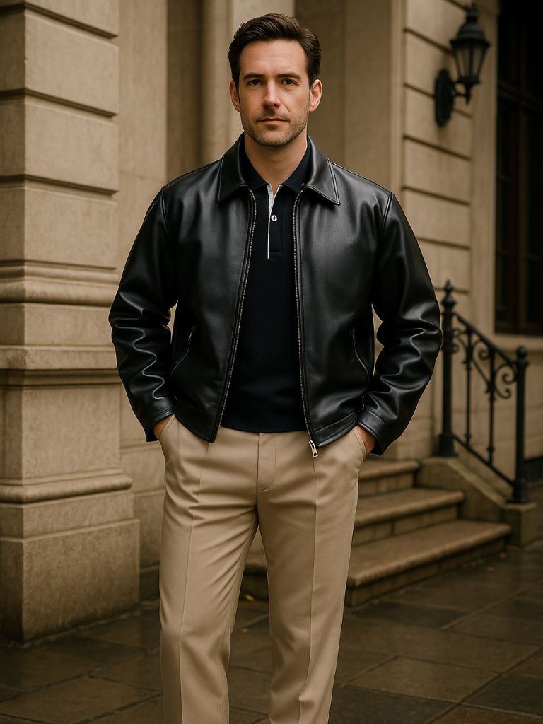 Denver Leather Jacket - Cross & Crown