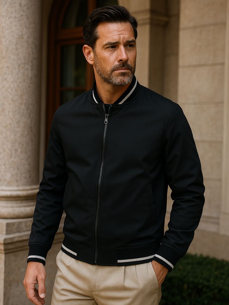 Chaqueta bomber informal - <tc>Cross & Crown</tc>