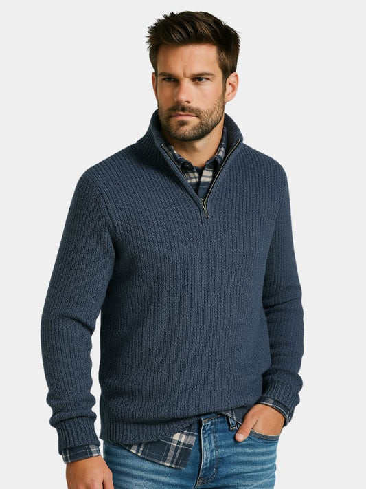 Classic Highland Quarter-Zip Sweater - Cross & Crown