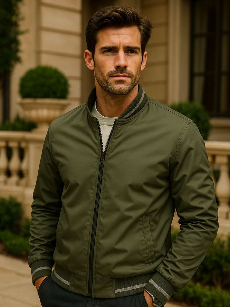 Chaqueta bomber informal - <tc>Cross & Crown</tc>