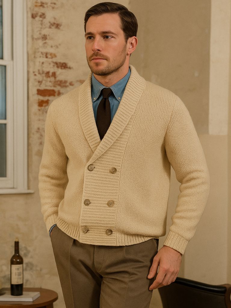 British Elegant Knit Cardigan - Cross & Crown