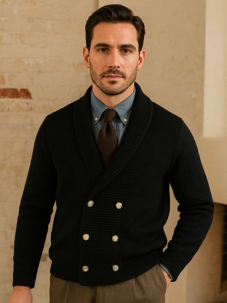 British Elegant Knit Cardigan - Cross & Crown