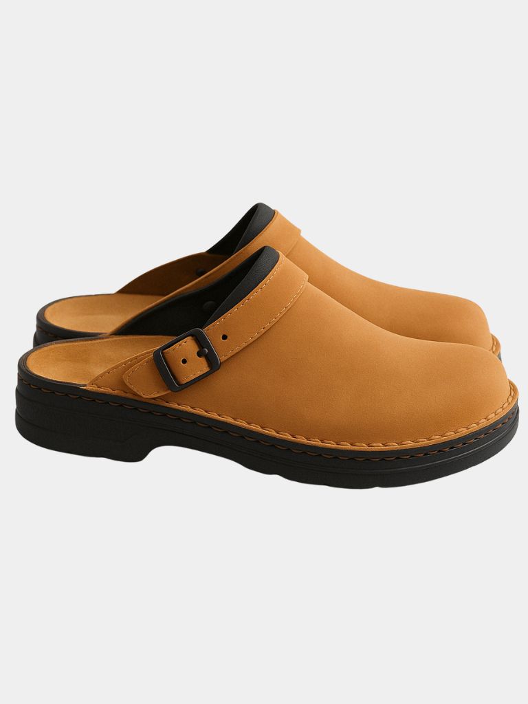 Men´s Leather Clog - Cross & Crown