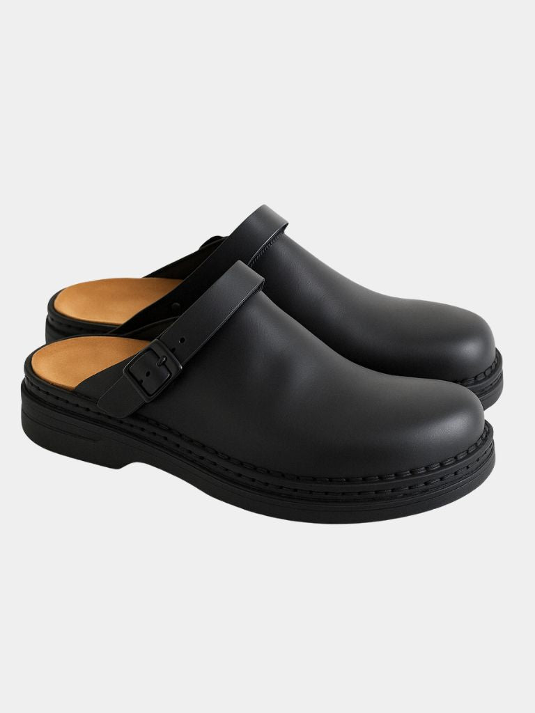 Men´s Leather Clog - Cross & Crown