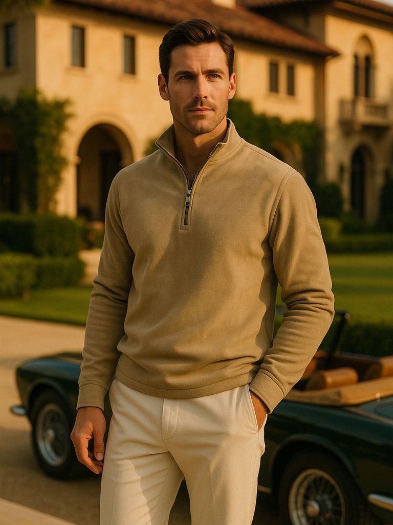 Alpine Quarter-Zip Sweater - Cross & Crown