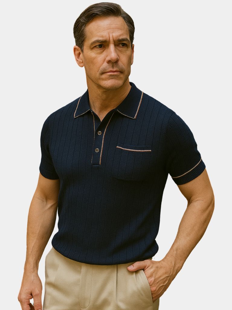 Polo de punto Old Money - <tc>Cross & Crown</tc>