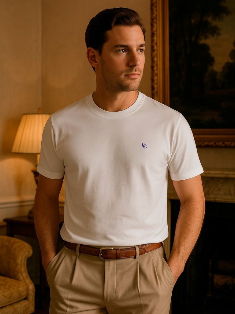 Essential 100% Cotton Cross & Crown T-Shirt