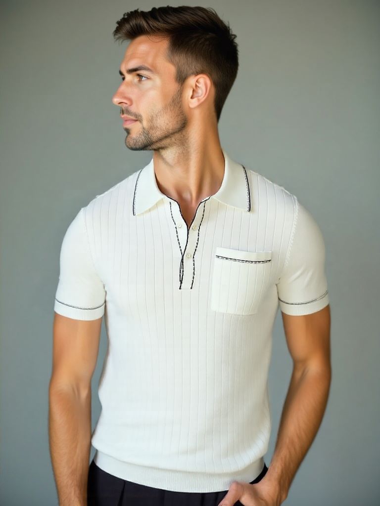 Polo in maglia Old Money - <tc>Cross & Crown</tc>