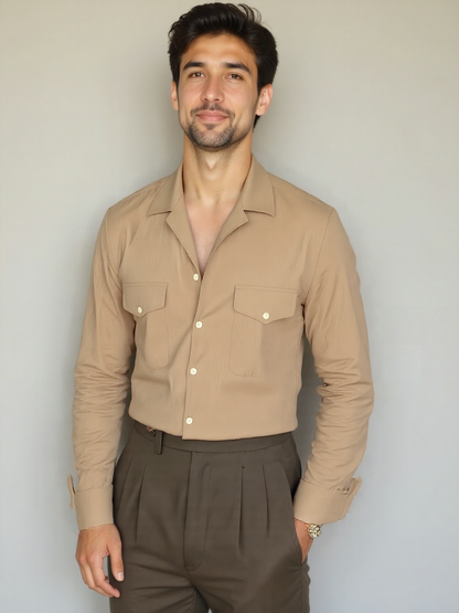 Camisa de manga larga Old Money - <tc>Cross & Crown</tc>