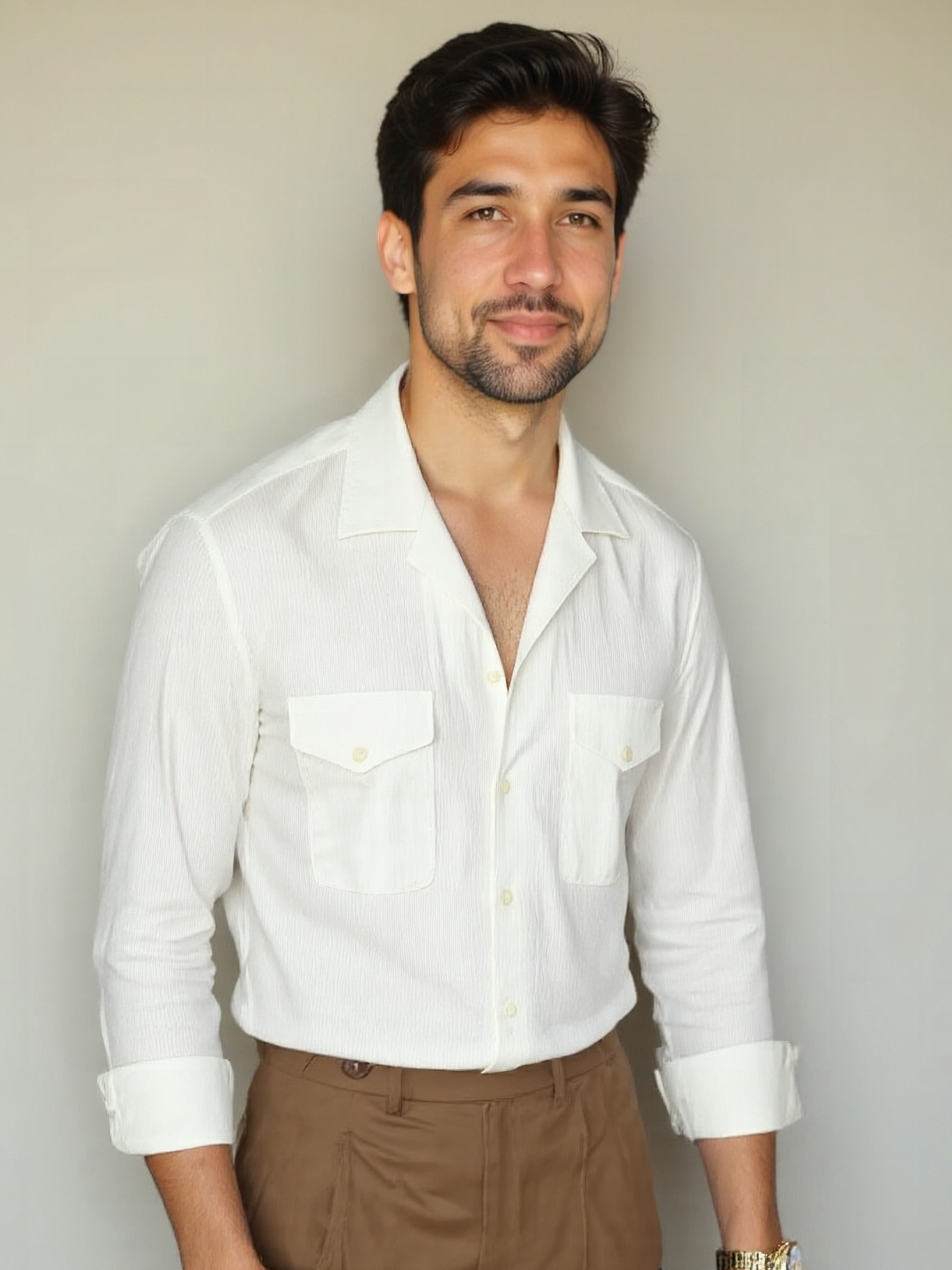 Camisa de manga larga Old Money - <tc>Cross & Crown</tc>