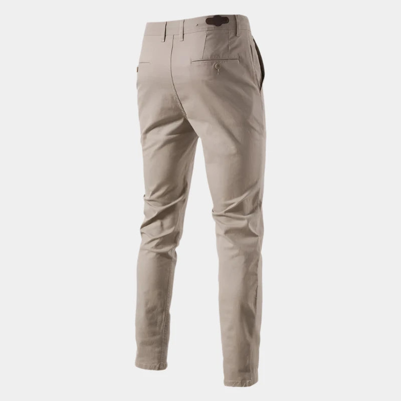 Casual Slim Fit Trousers - Cross & Crown