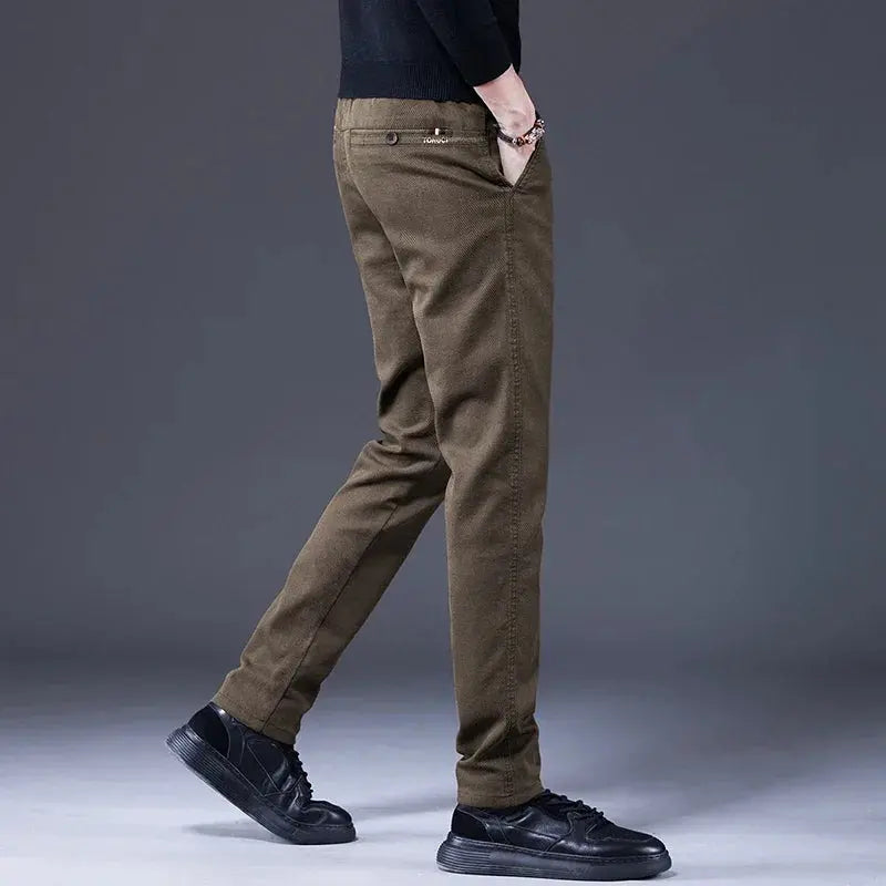 Essential Stretchy Straight Trousers - Cross & Crown Cross & Crown