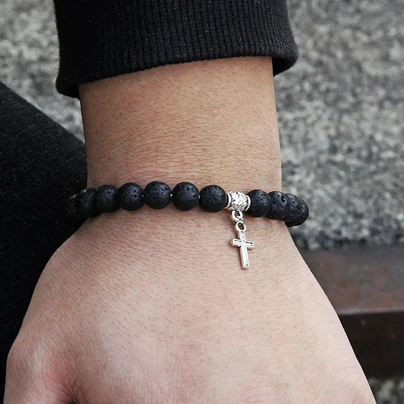 Natural Stone Bracelets Healing Jewelry - Cross & Crown CROSS & CROWN