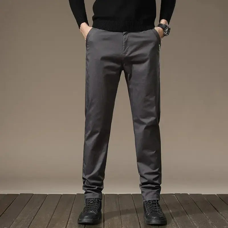 Essential Straight Trousers - Cross & Crown Cross & Crown