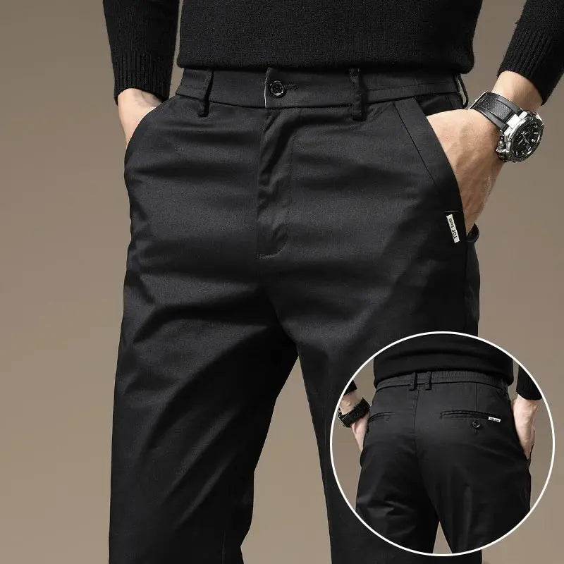 Essential Straight Trousers - Cross & Crown Cross & Crown